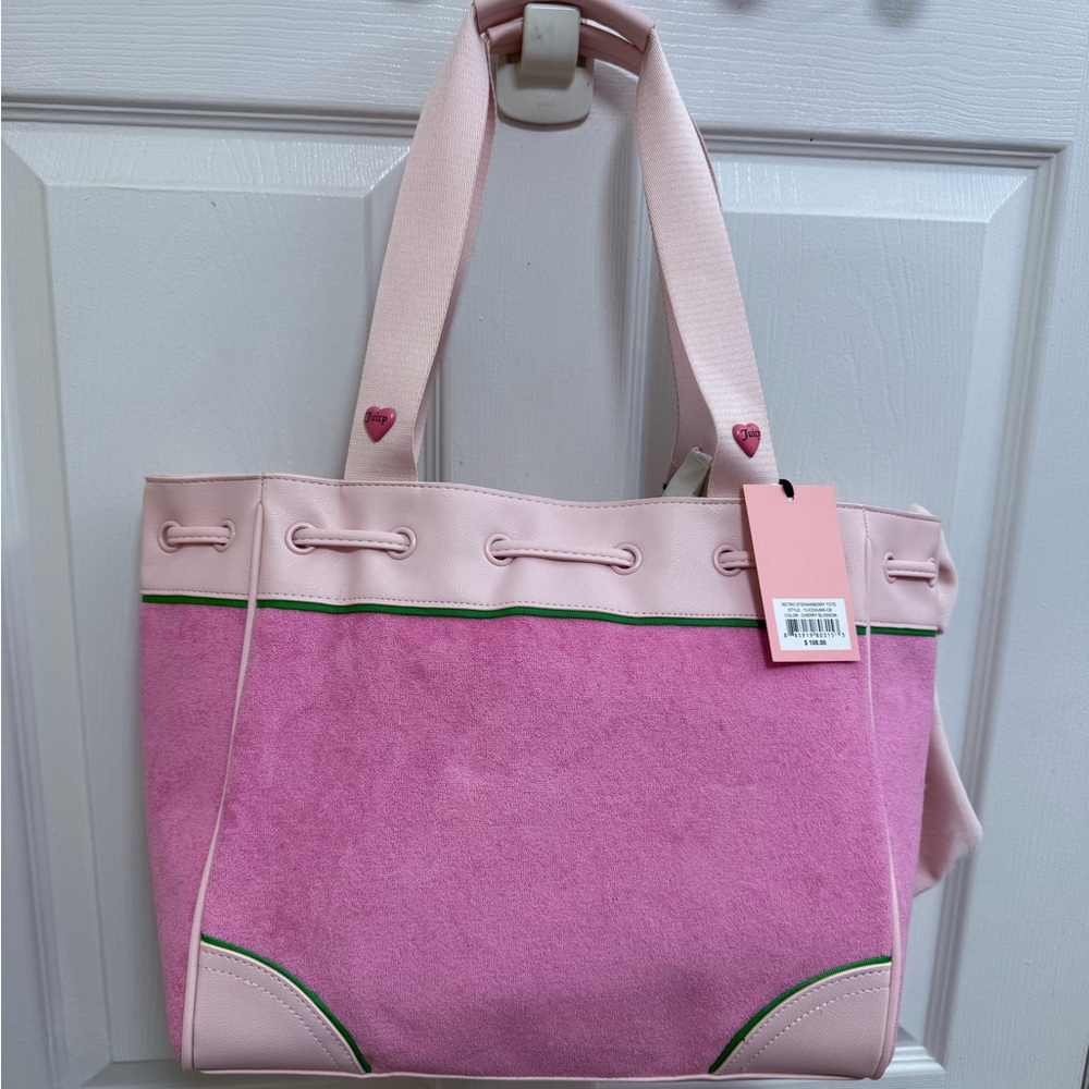 NWT Juicy Couture Pink Strawberry ๐ Daydreamer Tote in Cherry ๐ Blossom - Picture 6 of 9